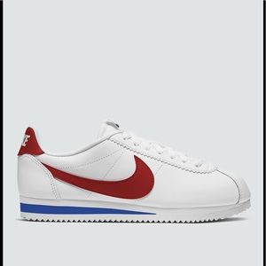 Nike Cortez Basic Leather White Red Mens Sz 11